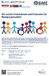 Poster zur Probanden- und Helfersuche der SiME Bewegungsstudien (verweist auf: Poster (Öffnet neues Fenster))